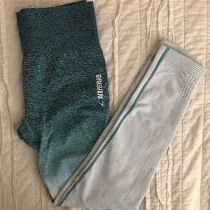 Gymshark Ombré blue leggings